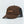 Load image into Gallery viewer, A brown cotton baseball cap with a brown leather patch on the front that reads 'TODAE' in reverse, featuring a black hangtag with the brand name 'EYD' on a white studio background.
